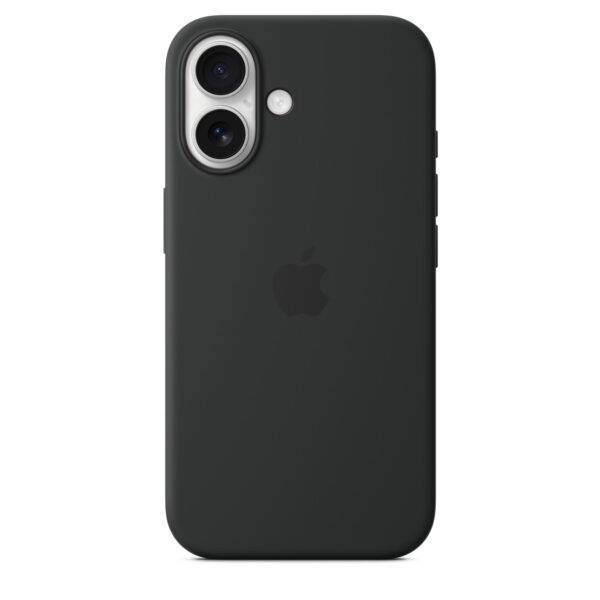 כיסוי סיליקון Apple iPhone 16 Plus Silicone Case with MagSafe black אפל צבע שחור