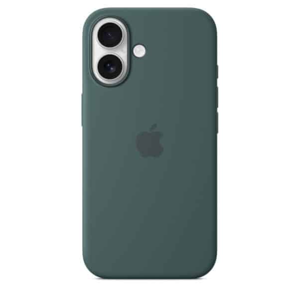 כיסוי סיליקון Apple iPhone 16 Plus Silicone Case with MagSafe lake green אפל צבע ירוק כהה